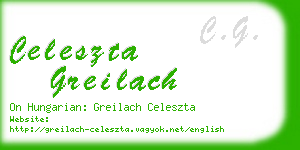 celeszta greilach business card